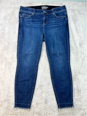 Torrid Bombshell Skinny Jeans Womens Plus Size 18 Raw Hem Ankle Premium Stretch